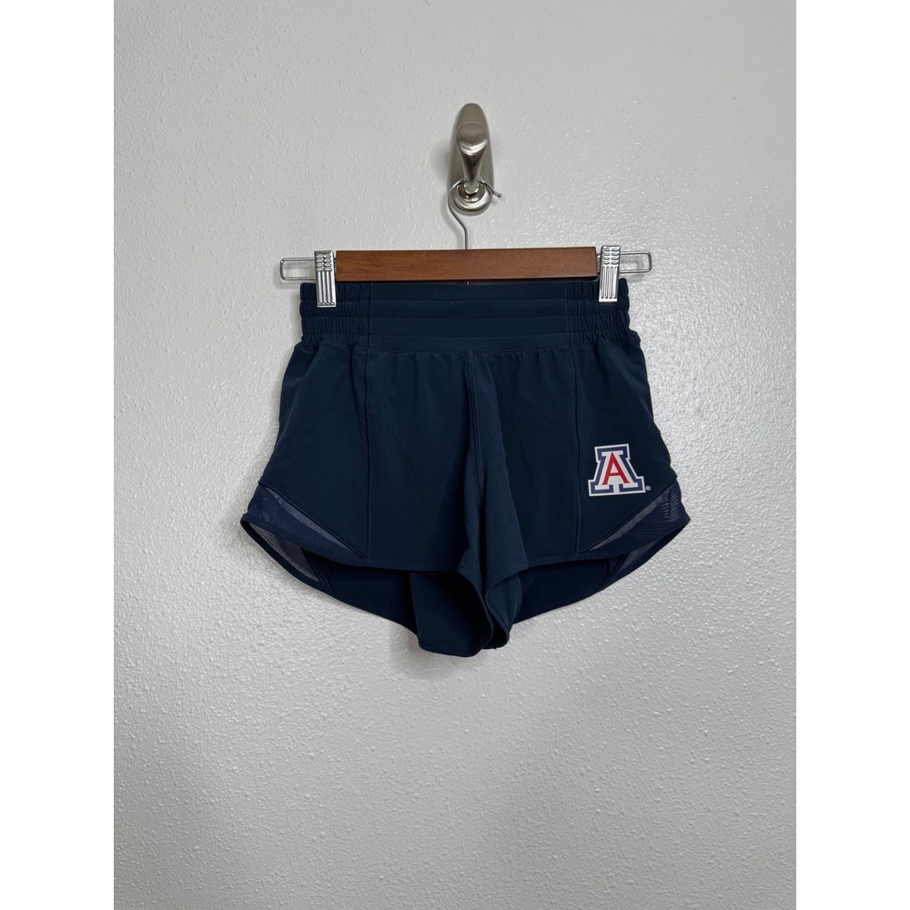 Lululemon University of‎ Arizona Lululemon Hotty Hot High-Rise Short 2.5" Size 2